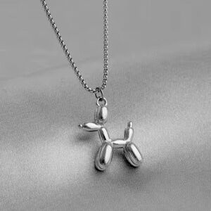 Silvertone Dog Necklace